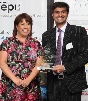 Pathways to the Future Trust award 2013, Bhavin Sanghavi, Paula Bennett