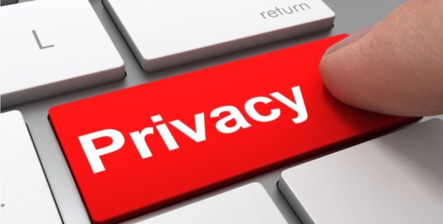 Privacy law changes, red privacy button on keyboard