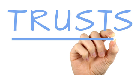 Duties of trustees, hand writing the word trusts