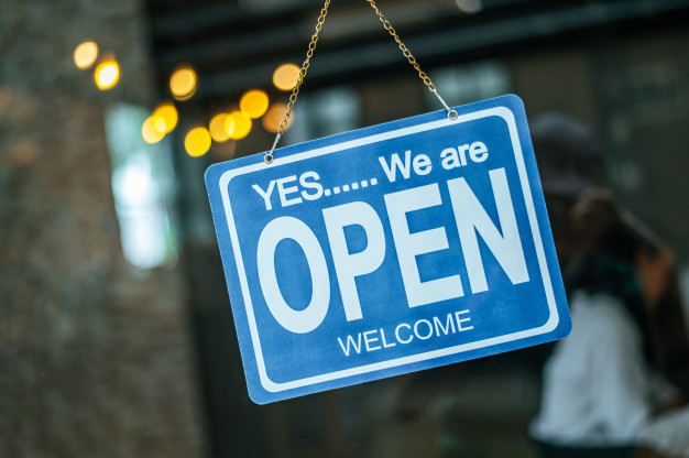 Small Business Cash Flow Scheme, open for business sign