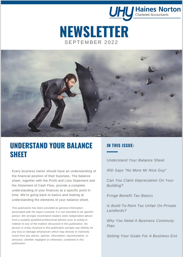 UHY Haines Norton Newsletter September 2022