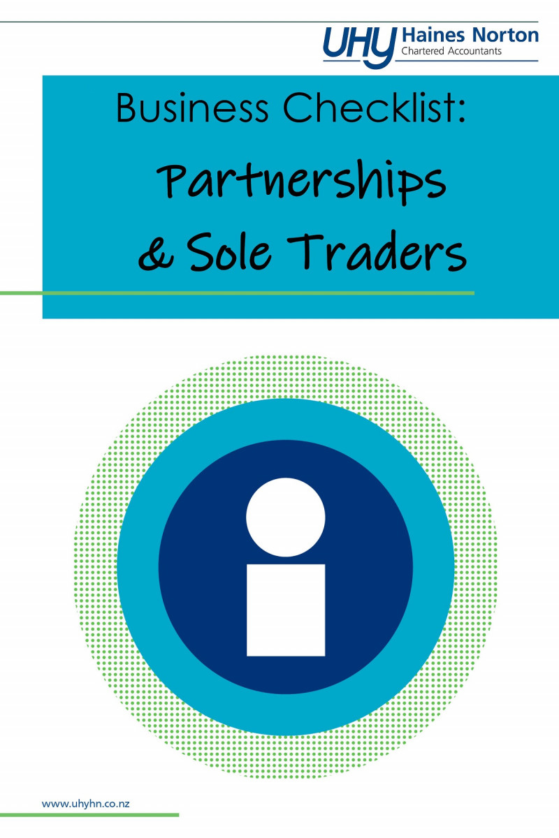UHY Haines Norton 2025 Business Checklist For Partnerships & Sole Traders