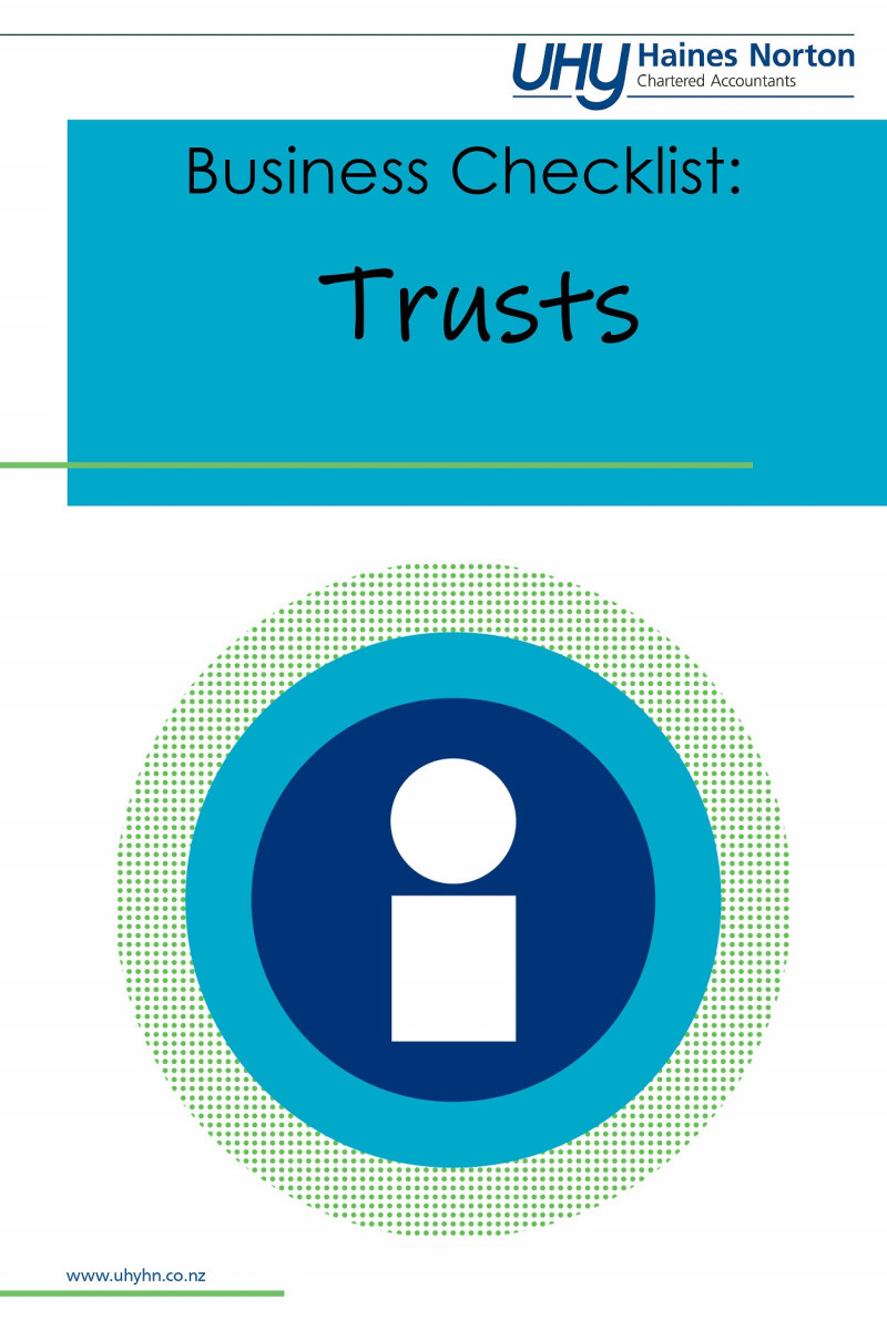 UHY Haines Norton 2023 Business Checklist For Trusts